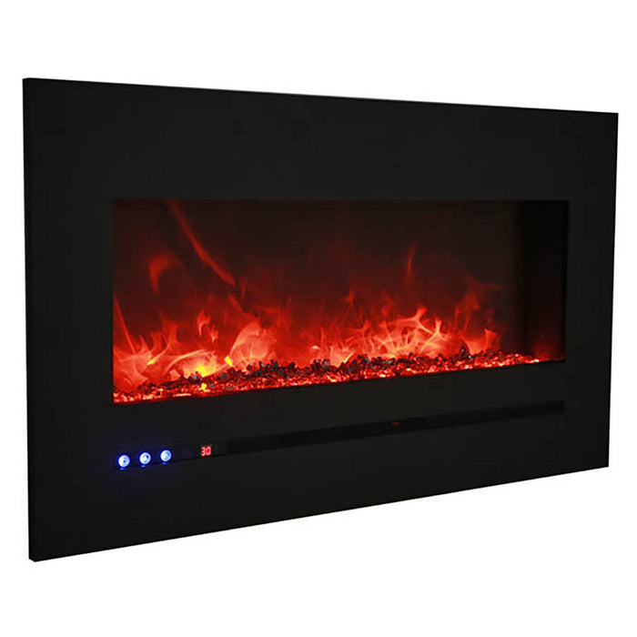 Sierra Flame 48" Linear Wall Mount Electric Fireplace WM-FML-60-6623-STL