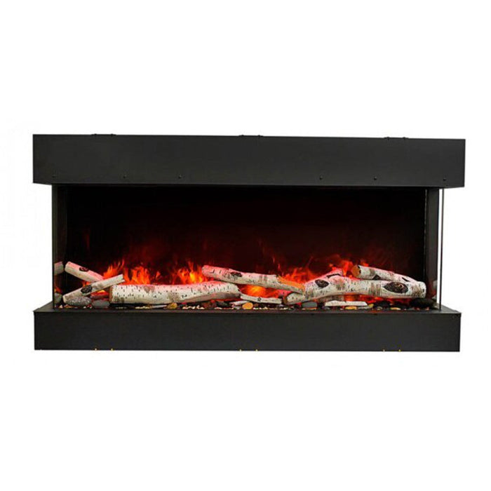 Amantii 72" Tru-View Slim Smart Indoor Outdoor 3 Sided Electric Fireplace