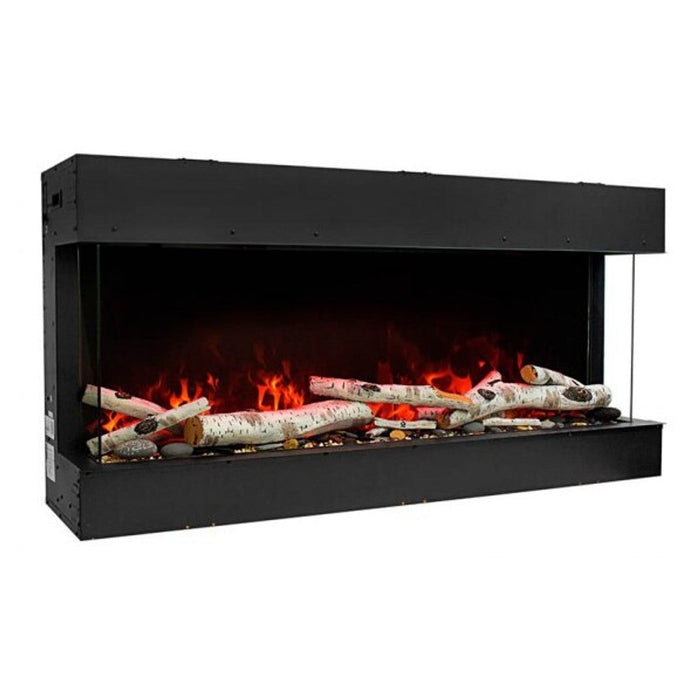 Amantii 72" Tru-View Slim Smart Indoor Outdoor 3 Sided Electric Fireplace