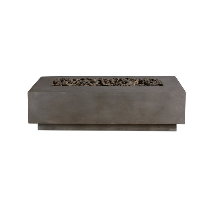 Crete Design Lineal 72" Rectangular Concrete Fire Table