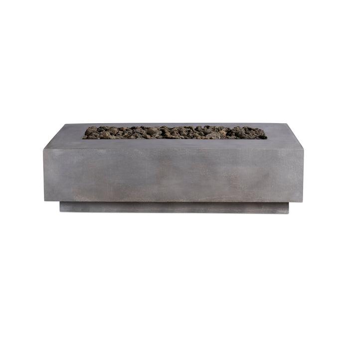 Crete Design Lineal 72" Rectangular Concrete Fire Table