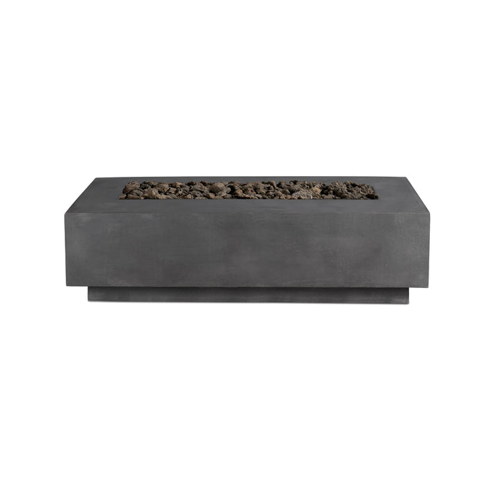 Crete Design Lineal 72" Rectangular Concrete Fire Table