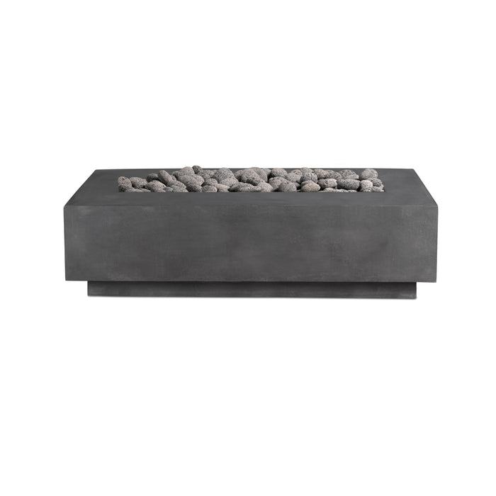 Crete Design Lineal 72" Rectangular Concrete Fire Table