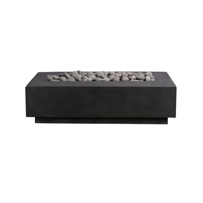 Crete Design Lineal 72" Rectangular Concrete Fire Table