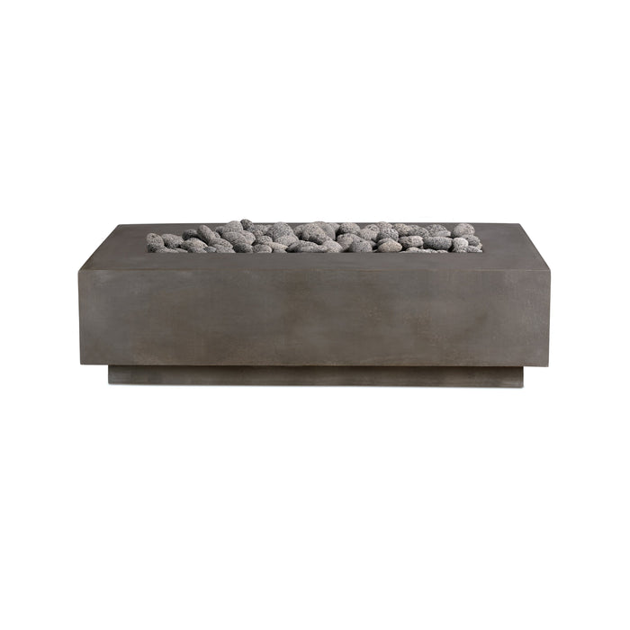 Crete Design Lineal 60" Rectangular Concrete Fire Table