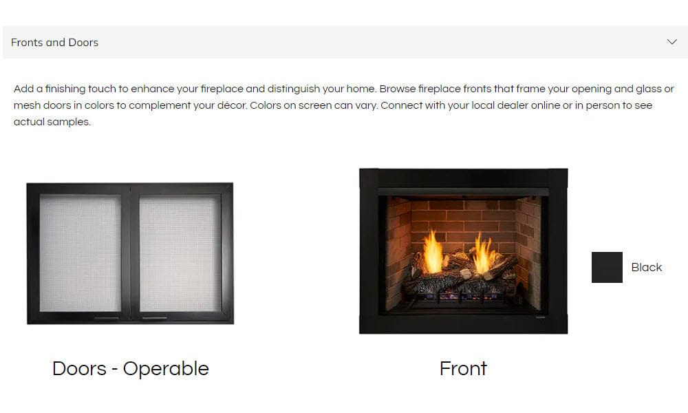 Monessen 32" Attribute Universal Circulating Vent-Free Firebox with Radiant Face and Multitonal Reversible Interior Panels