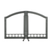 Napoleon Arched Wrought Iron Double Door for High Country