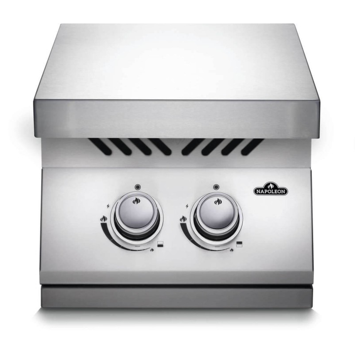 Napoleon Built-in 500 Series Inline Dual Range Top Burner with Stainless Steel Cover - BI12RT