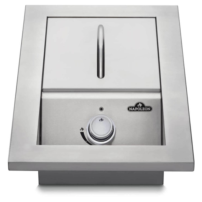 Napoleon Built-in 500 Series Single Range Top Burner with Stainless Steel Cover - BI10RT