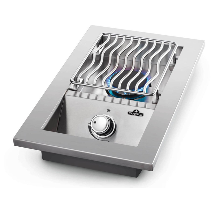 Napoleon Built-in 500 Series Single Range Top Burner with Stainless Steel Cover - BI10RT