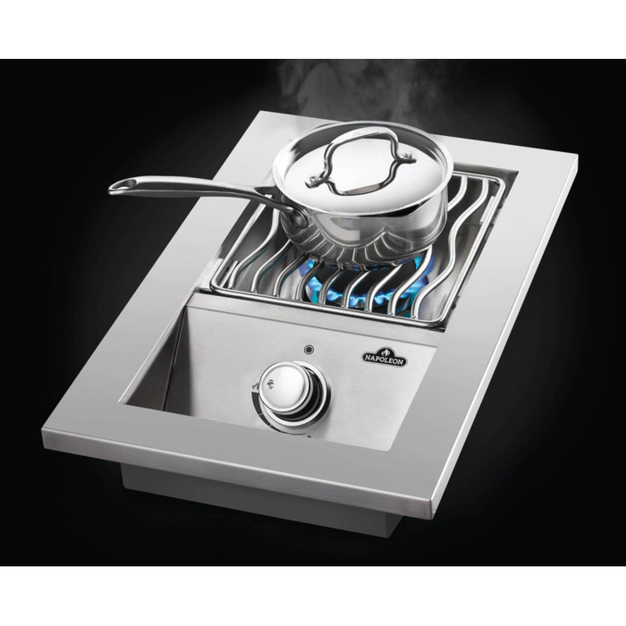 Napoleon Built-in 500 Series Single Range Top Burner with Stainless Steel Cover - BI10RT