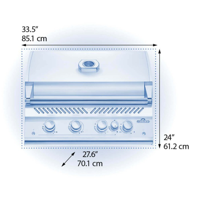 Napoleon Built-In 700 Series 32-Inch Gas Grill with Infrared Rear Burner - BIG32RB