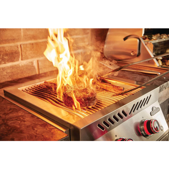 Napoleon 700 Series 18-Inch Built-In Dual Infrared Burner with Stainless Steel Cover - BIB18IR