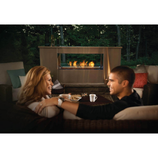Napoleon Galaxy 48" See Through  Outdoor Fireplace, Electric Ignition