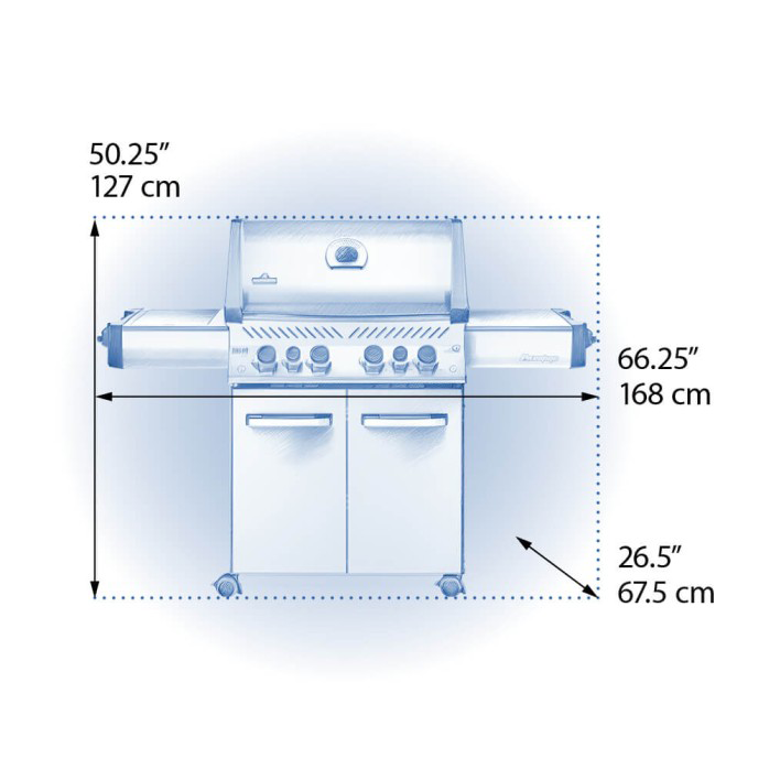 Napoleon Prestige 500 Gas Grill with Infrared Side & Rear Burners - P500RSIB