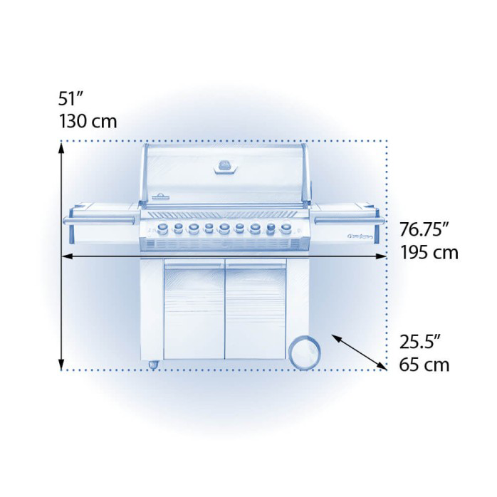 Napoleon Prestige PRO 665 Gas Grill with Infrared Rear & Side Burners - PRO665RSIB