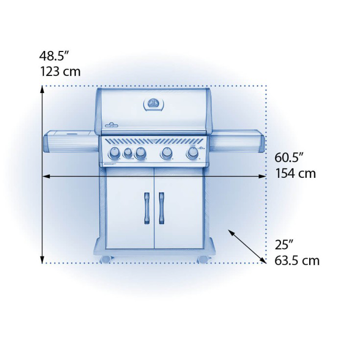 Napoleon Rogue SE 525 Gas Grill with Infrared Rear & Side Burners - RSE525RSIB