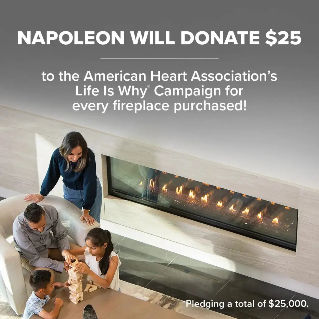 Napoleon American's Heart Association's Life is Why Campaign