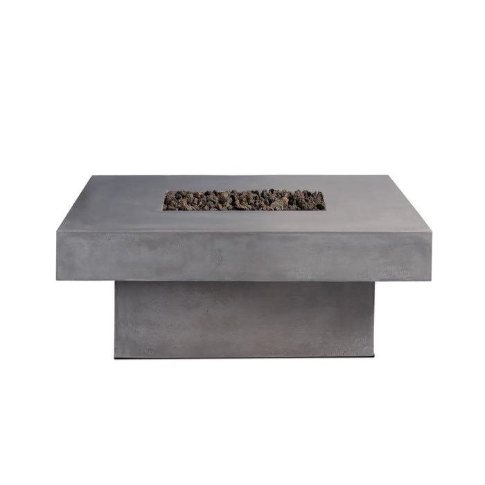 Crete Design Platz 36" Square Concrete Fire Pit Table