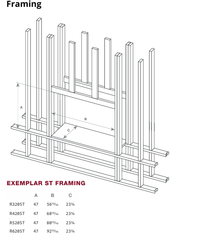 Montigo Exemplar R320ST See-Through Direct Vent Gas Fireplace - R320ST