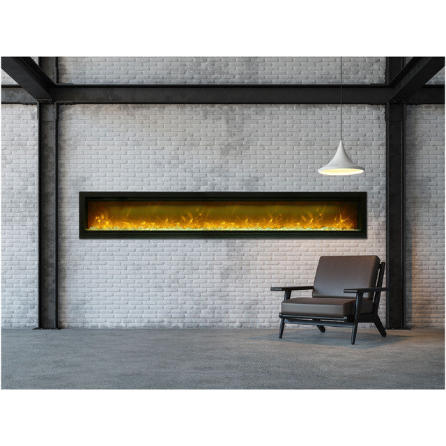 Amantii 100" Symmetry 3.0 Built-in Modern Linear Indoor Outdoor Electric Fireplace