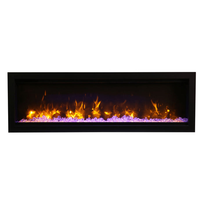 Amantii 74" Symmetry 3.0 Built-in Modern Linear Indoor Outdoor Electric Fireplace