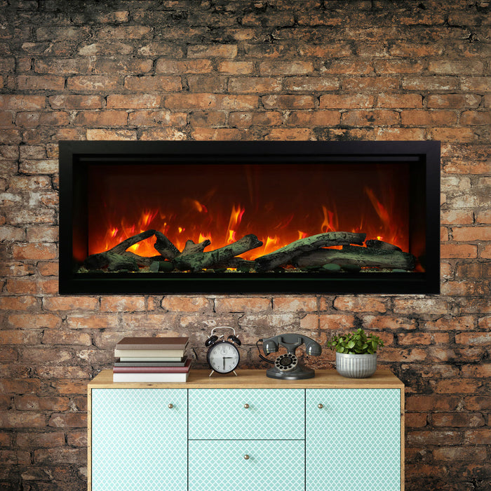 Amantii 50" Symmetry SYM-50-XT Built in Smart Extra Tall Inddor Outdoor Electric Fireplace