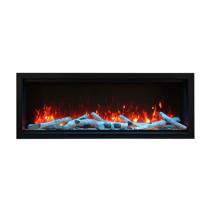 Amantii 42" Symmetry SYM-42-XT Built in Smart Extra Tall Indoor Outdoor Electric Fireplace