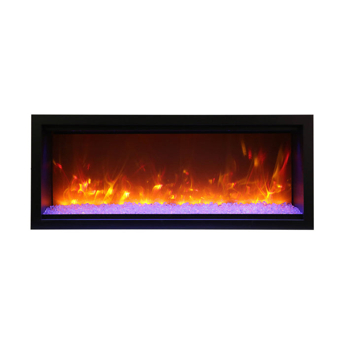 Amantii 88" Symmetry SYM-88-XT Built in Smart Extra Tall Indoor Outdoor Electric Fireplace