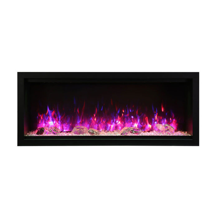 Amantii 100" Symmetry SYM-100-XT Built in Smart Extra Tall Outdoor Electric Fireplace