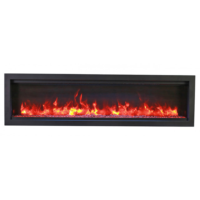 Amantii 60" Symmetry Bespoke Indoor Outdoor Built-In Electric Fireplace