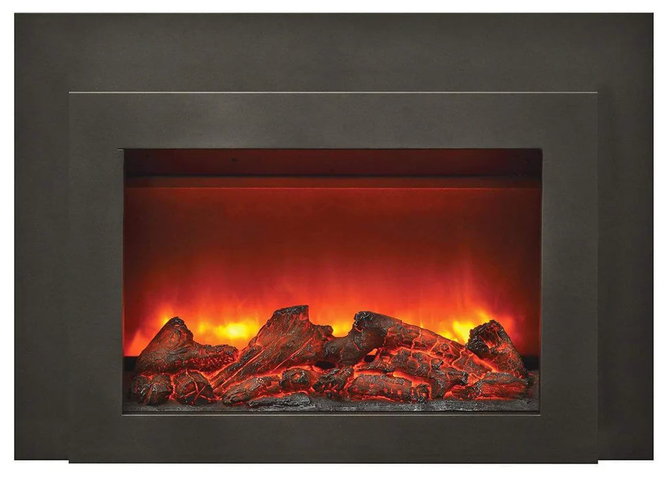 Amantii 30" Sierra Flame Flush Mount Electric Fireplace Insert