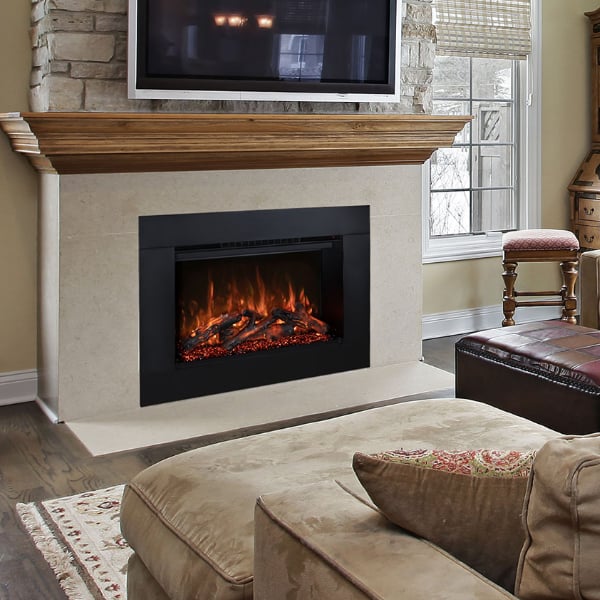 Amantii 30" Sierra Flame Flush Mount Electric Fireplace Insert