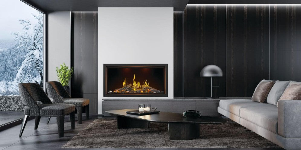Napoleon Tall Linear Vector 50" with Luminous Logs Gas Fireplace