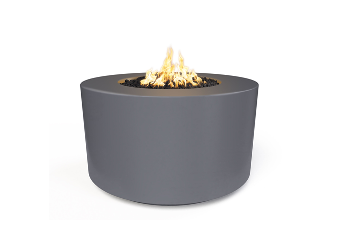 The Outdoor Plus 72" Florence Concrete Fire Pit / 20" Tall + Free Cover