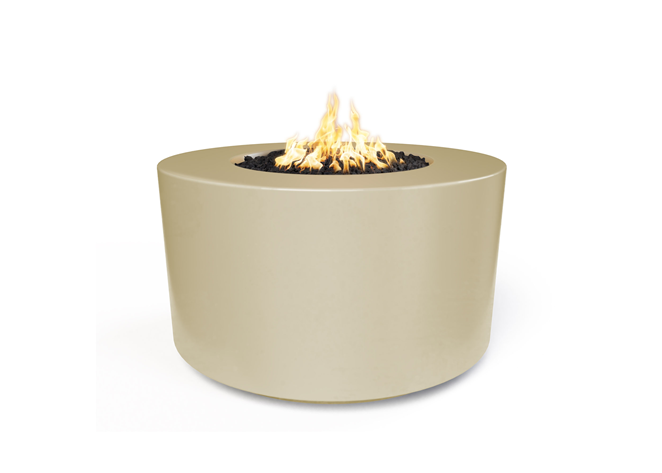 The Outdoor Plus 72" Florence Concrete Fire Pit / 20" Tall + Free Cover