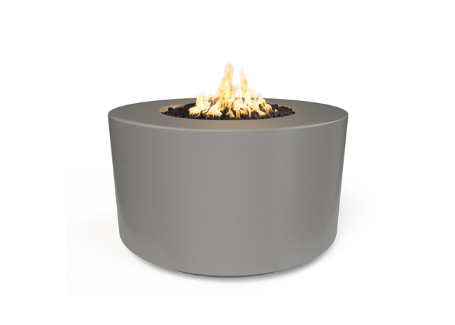 The Outdoor Plus 72" Florence Concrete Fire Pit / 20" Tall + Free Cover