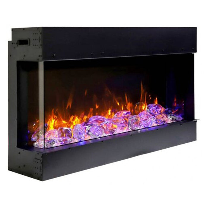 Amantii 72" Tru-View Slim Smart Indoor Outdoor 3 Sided Electric Fireplace