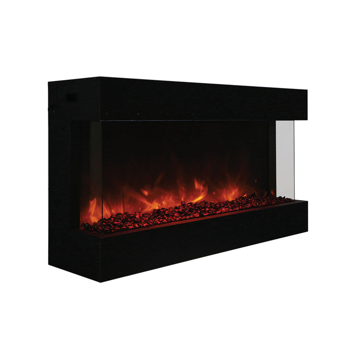 Amantii 40" Tru-View XL Deep Built-In Indoor Outdoor 3 Three Sided Electric Fireplace