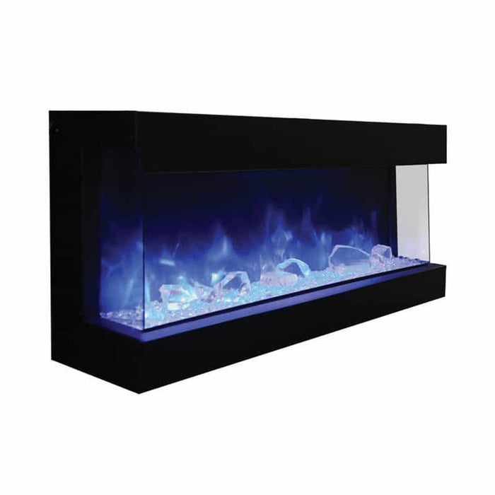 Amantii 72" Tru-View XL Deep Built-In Indoor Outdoor 3 Three Sided Electric Fireplace