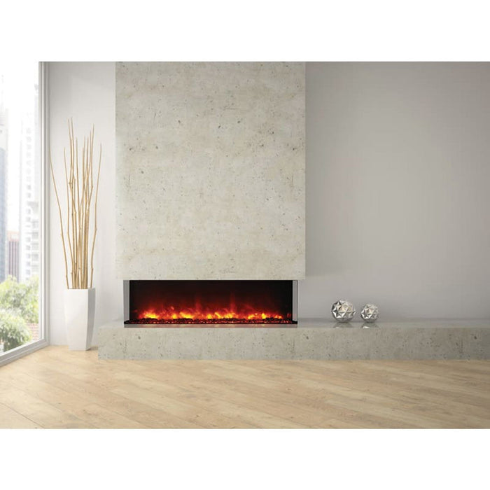 Amantii 60" Tru-View XL Deep Built-In Indoor Outdoor 3 Three Sided Electric Fireplace