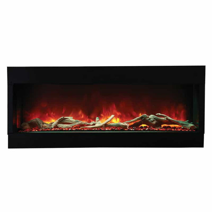 Amantii 60" Tru-View XL Deep Built-In Indoor Outdoor 3 Three Sided Electric Fireplace