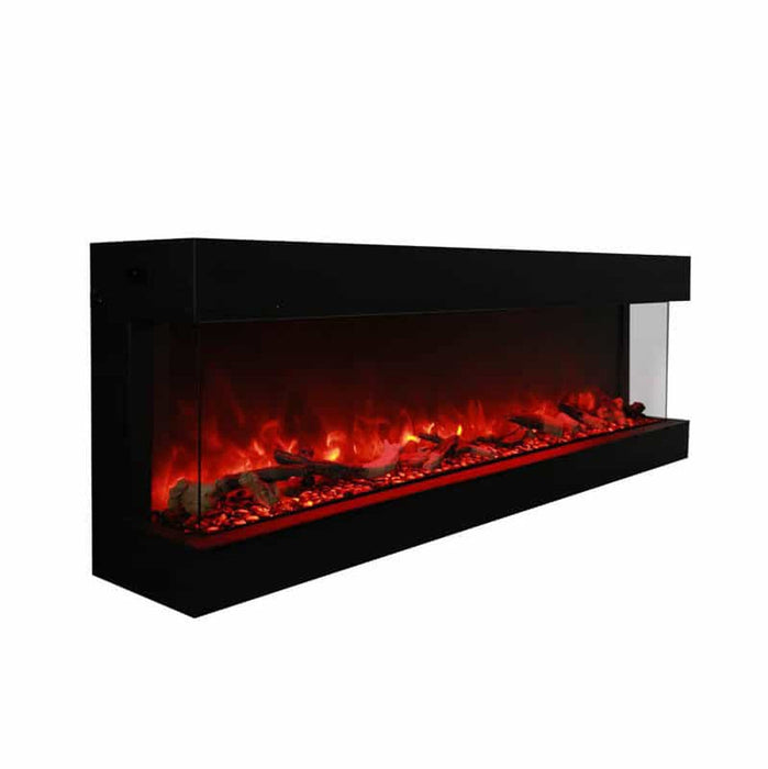 Amantii 72" Tru-View XL Deep Built-In Indoor Outdoor 3 Three Sided Electric Fireplace