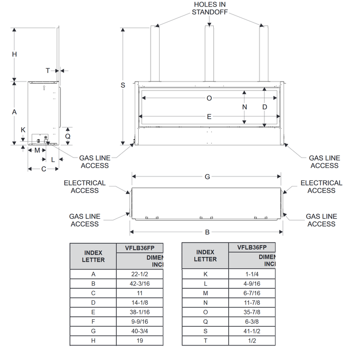 Empire Boulevard 36 Linear Vent Free Gas Fireplace