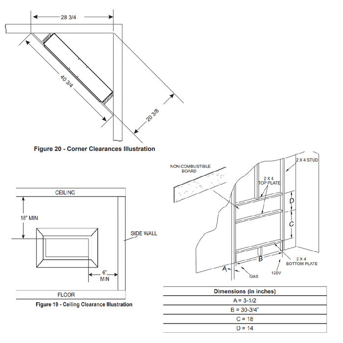 Empire Boulevard Slim 30 Linear Vent Free Gas Fireplace - VFSL30FP