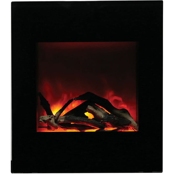 Amantii 24" WM-BI-2428-VLR-BG Zero Clearance Built-in Smart Corner Electric Fireplace