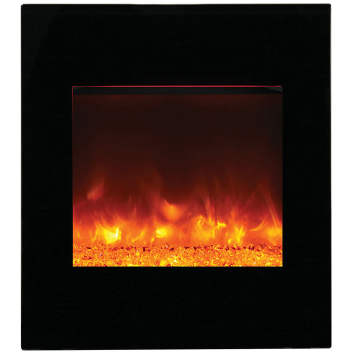 Amantii 24" WM-BI-2428-VLR-BG Zero Clearance Built-in Smart Corner Electric Fireplace