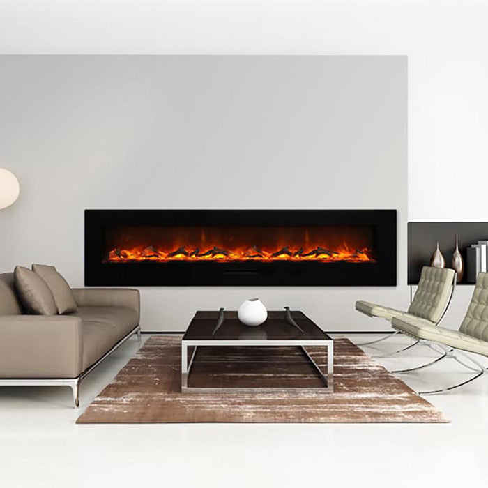 Amantii 88" WM-FM Series Built-in or Wall MounElectric Fireplace