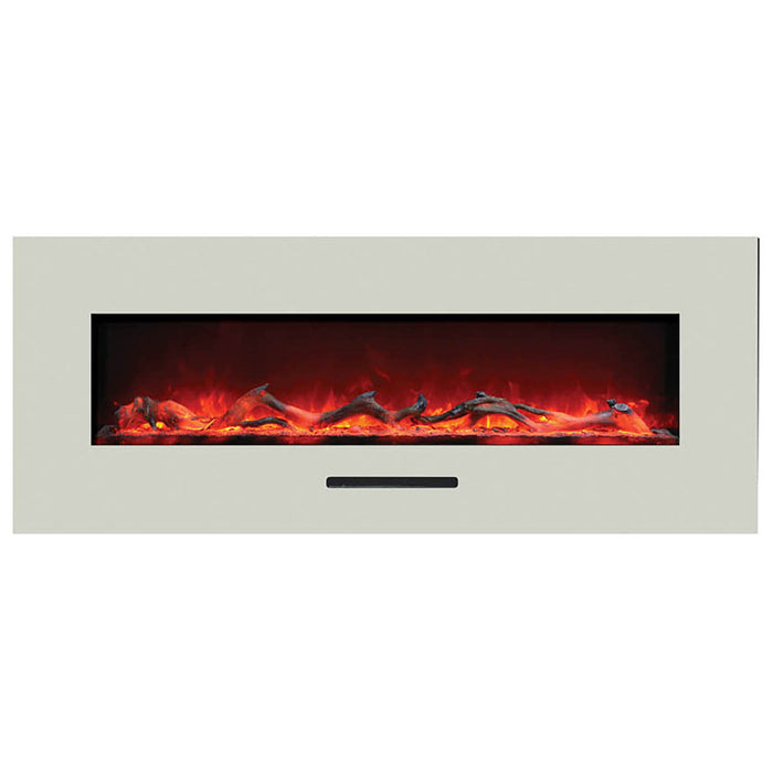 Amantii 26" Wall Mount/Flush Mount Electric Fireplace with Glass Surround