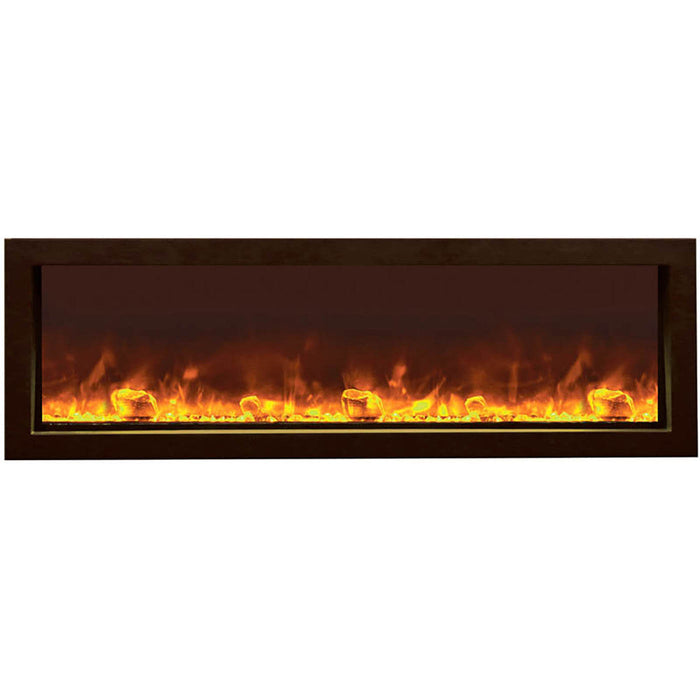 Amantii 50" Panorama Slim BI-50-SLIM-OD Linear Indoor or Outdoor Electric Fireplace